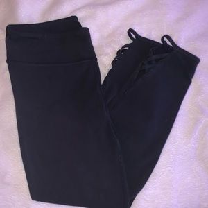 Black FP Movement cutout cropped leggings